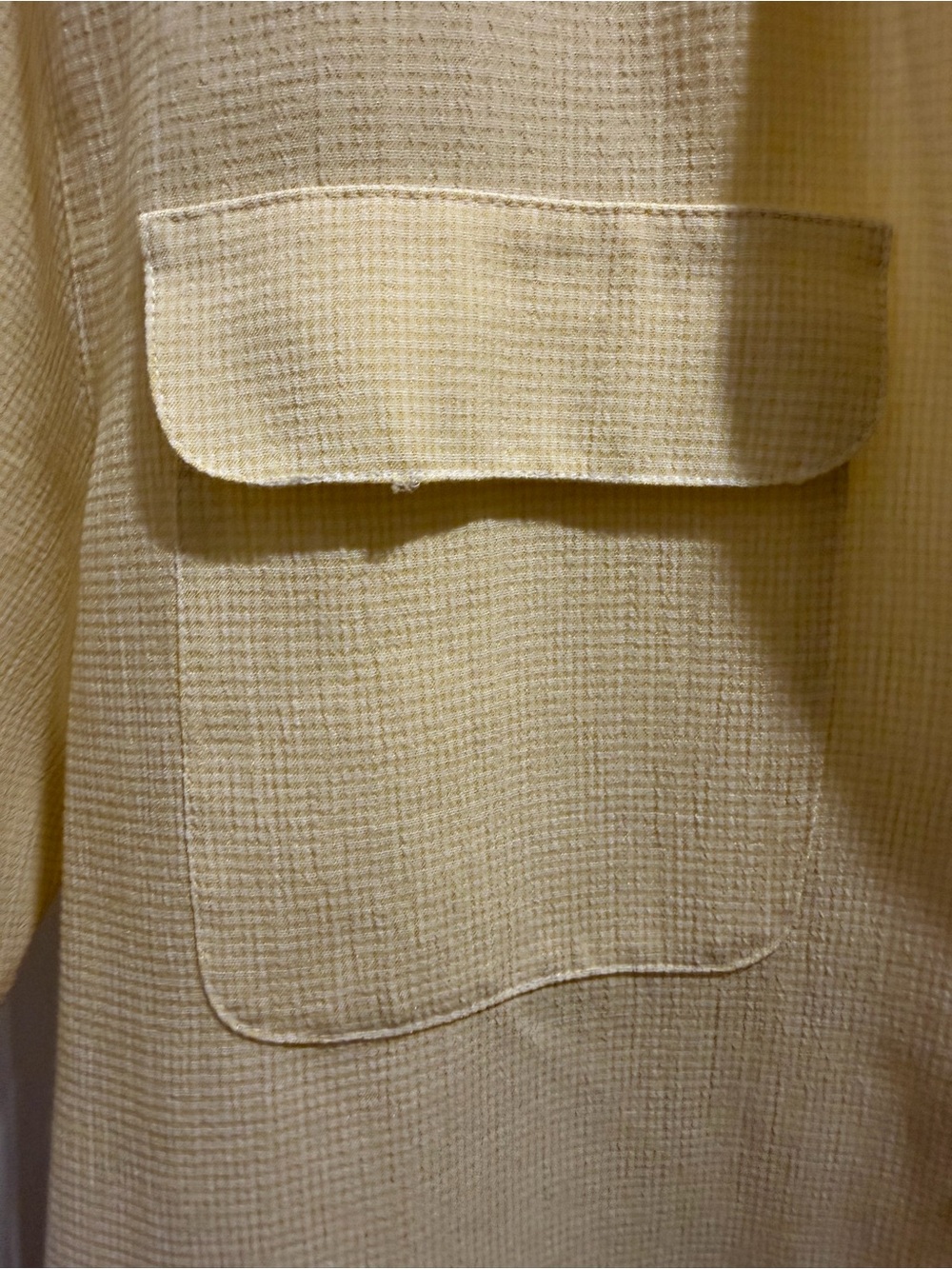 Modern Essentials Textured Button-Up Shirt Size S Oversized Fit - Picture 3 of 5